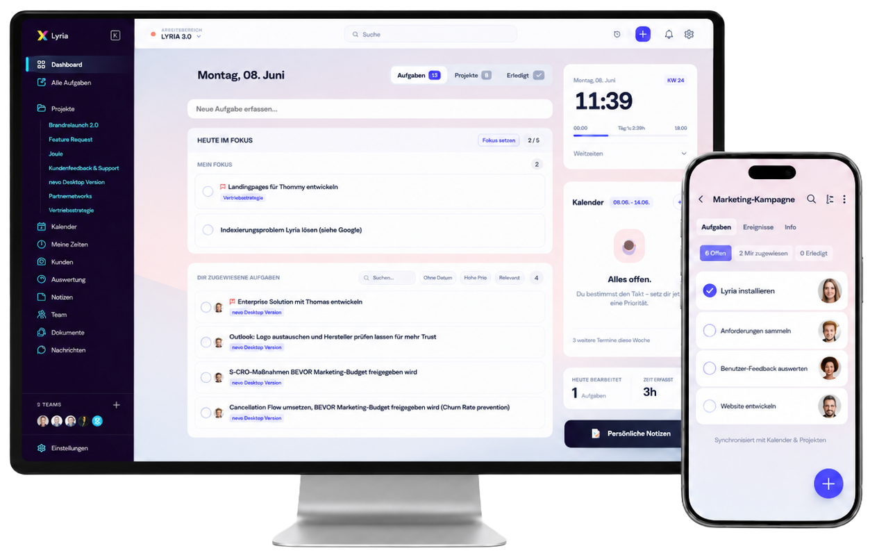 Lyria project management software for teams