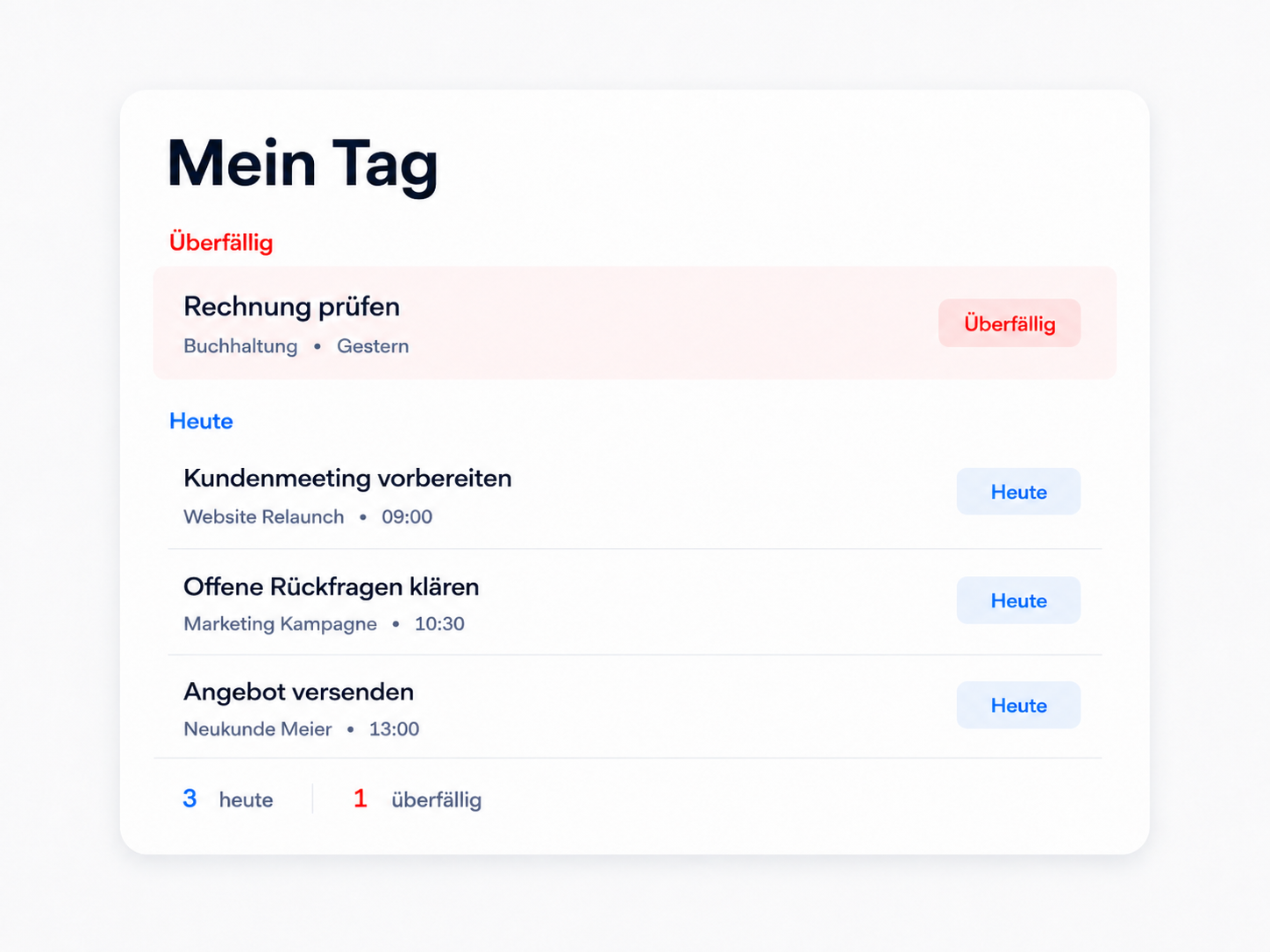 Mein Tag