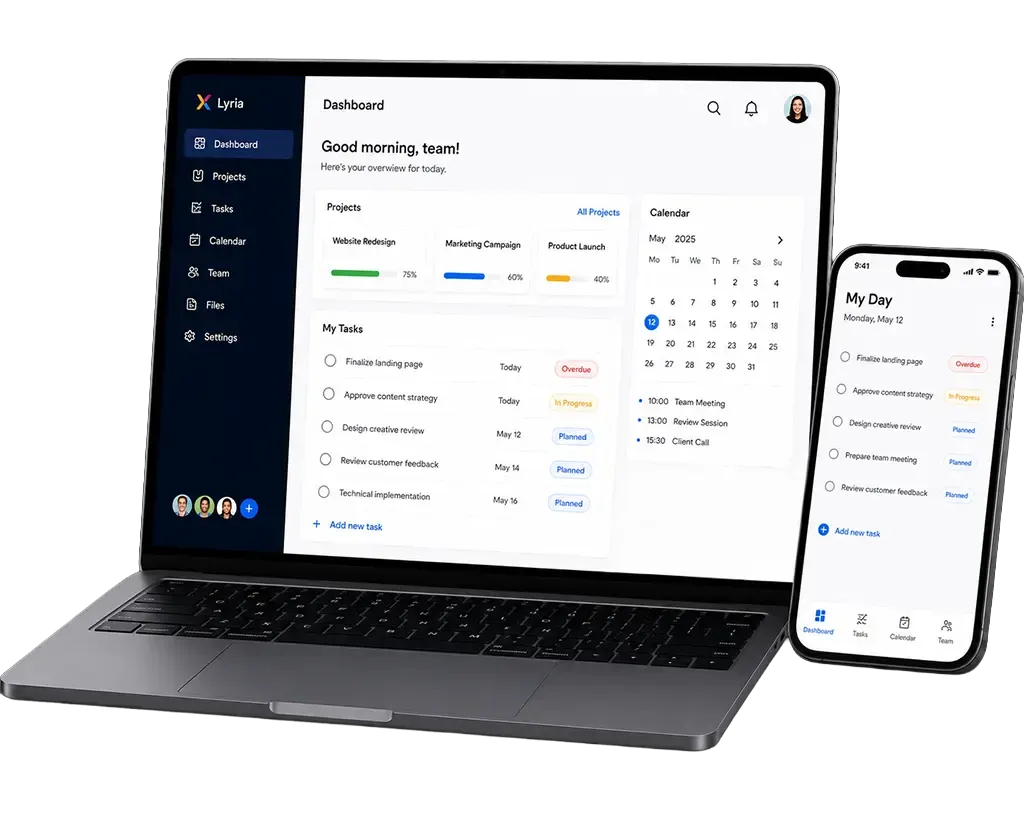Lyria Dashboard Overview